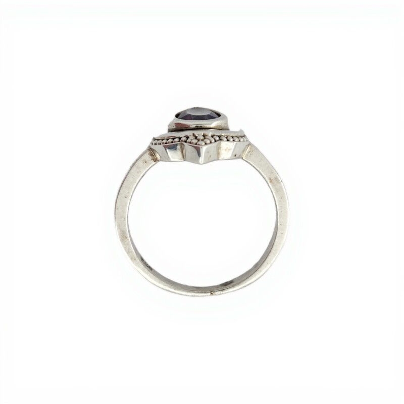 Anillo Lagrima-Plata 925-Piedra Topacio Místico-AN3262 conpiedra