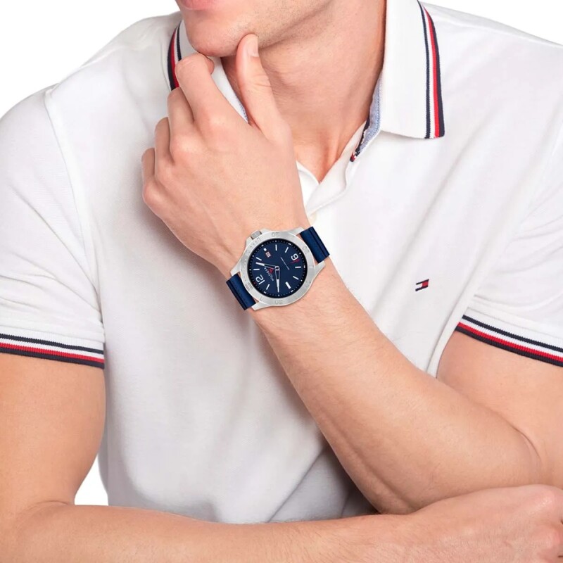 Reloj Tommy Hilfiger 1791991 para hombre en silicona azul Reloj Tommy Hilfiger 1791991 Para Hombre En Silicona Azul