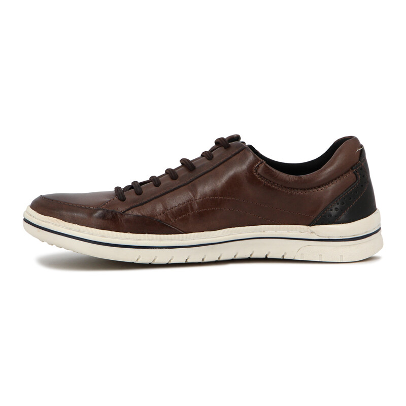 Starsax Hombre Casual Acordonado C/cierre Marron Oscuro