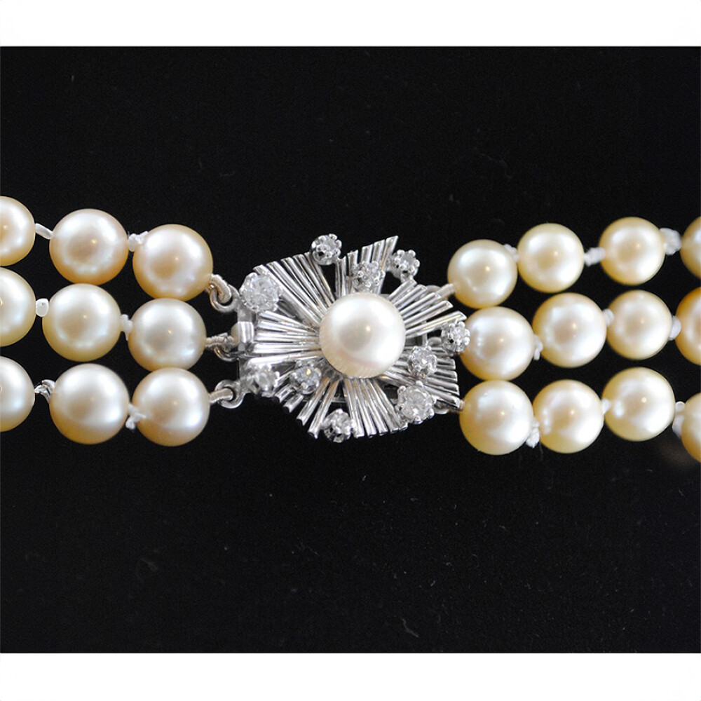 Collar Perlas De 3 Vueltas Collar Perlas De 3 Vueltas