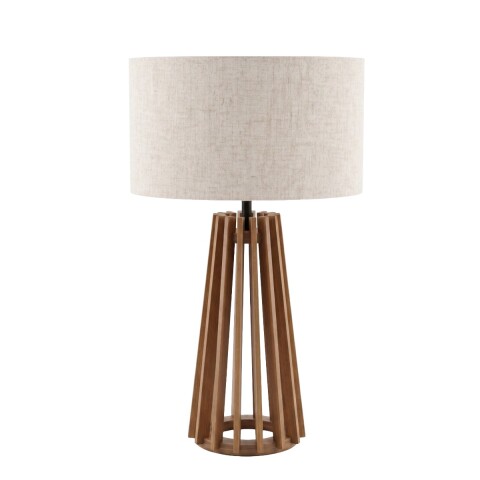 LAMPARA IMBUIA CUP BEIGE CL COMB/MARRON P/MESA Unica