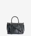 Cartera City Con Doble Asa De Mano Y Detalles De Hebillas Negro
