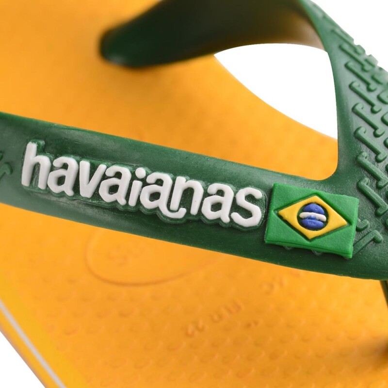 Sandalias Havaianas Baby Brasil Logo Niños Amarillo Pop/amazonia