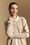 CARDIGAN JUSTIN Beige Melange