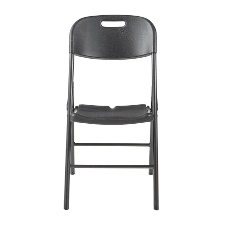 Sillas Plegables Metal Set X2 Jardín Hogar Camping Negro