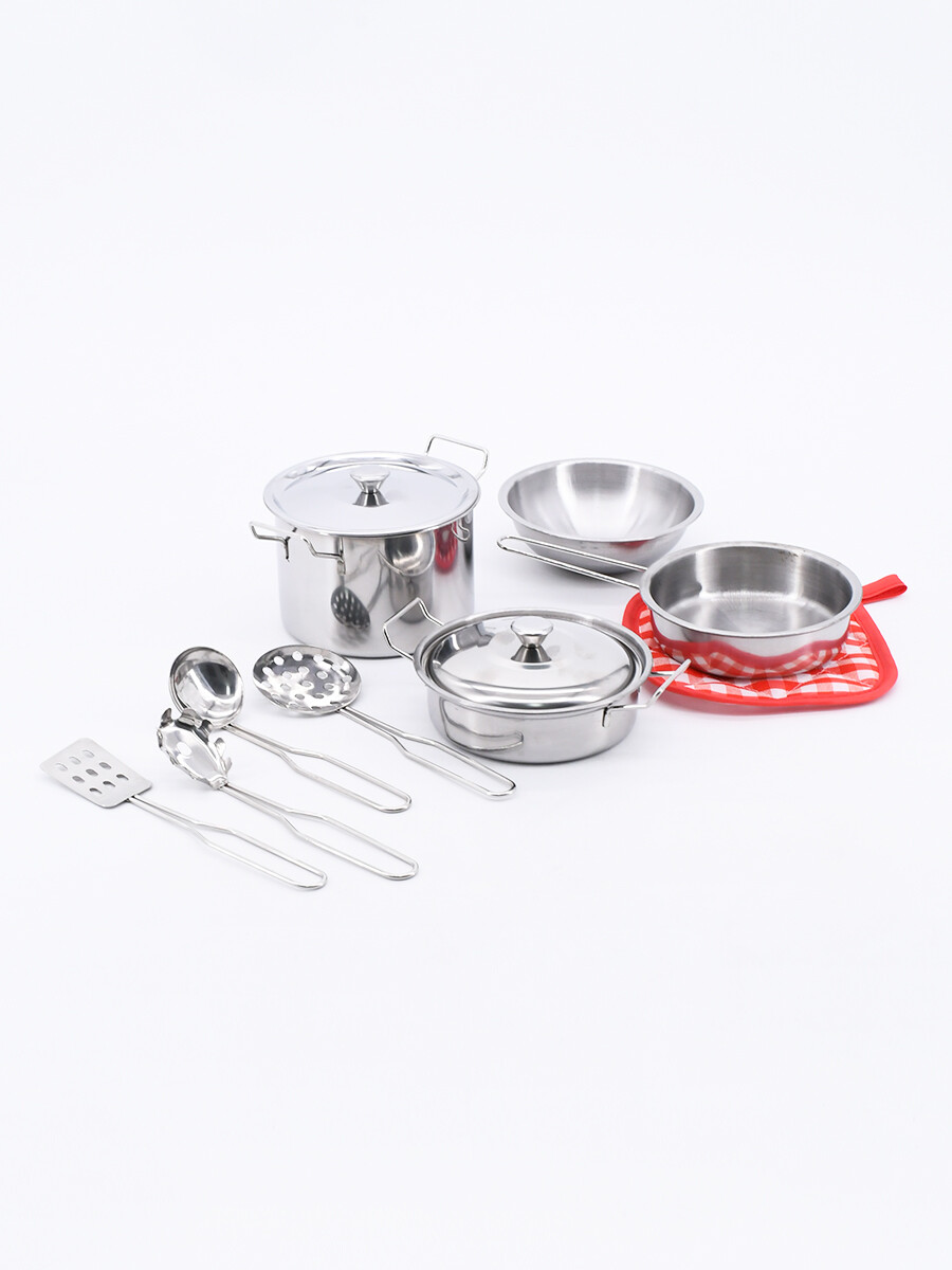 BATERIA DE COCINA ACERO INOXIDABLE - PLATEADO 
