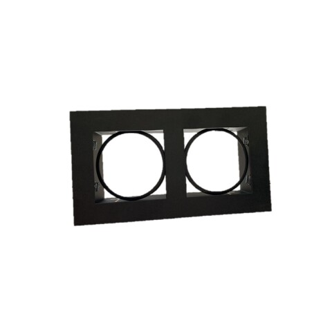 SPOT EMB 2 LUCES ''TETRIS'' NEGRO AR111 18X33 SPOT EMB 2 LUCES ''TETRIS'' NEGRO AR111 18X33