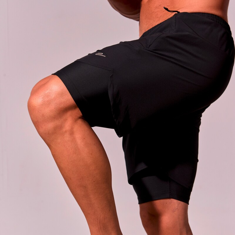 Pantalón Corto Liam de Hombre Negro