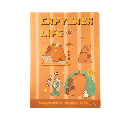 Cuaderno a rayas capibara 30 hojas Cuaderno A Rayas Capibara 30 Hojas