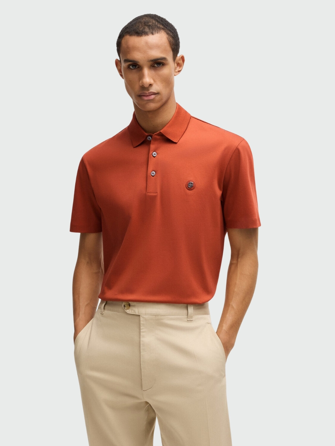 BOSS - Polo Regular Fit Azul