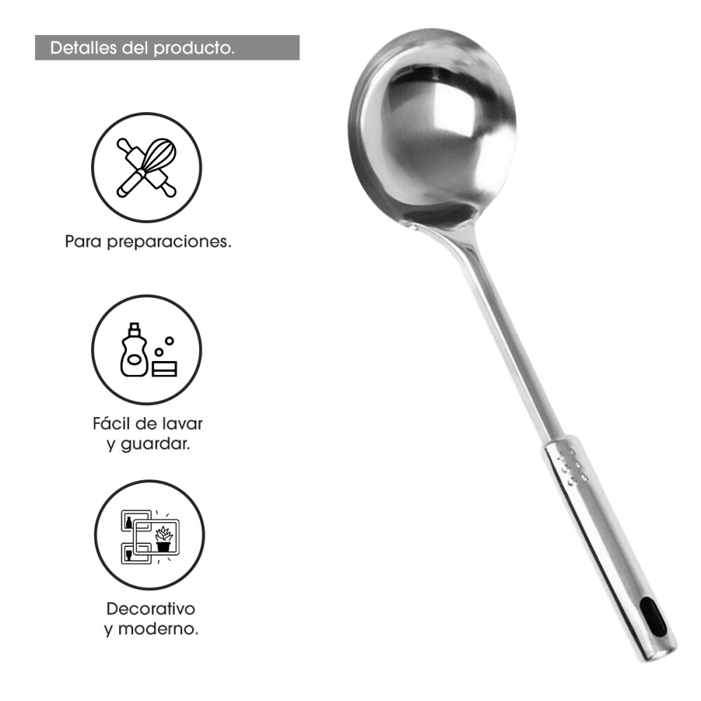 Utensilio Cocina 33cm Unidad Gastronomia Varios Modelos Cucharón