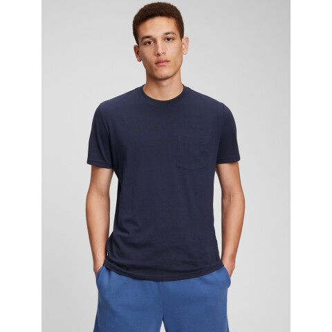SS PKT T ORGANIC TAPESTRY NAVY