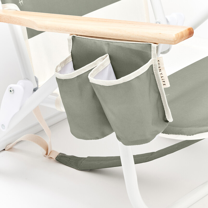 S61DBCA Reposera Playa Reclinable Mochila Sunnylife Seagrass Sage Block
