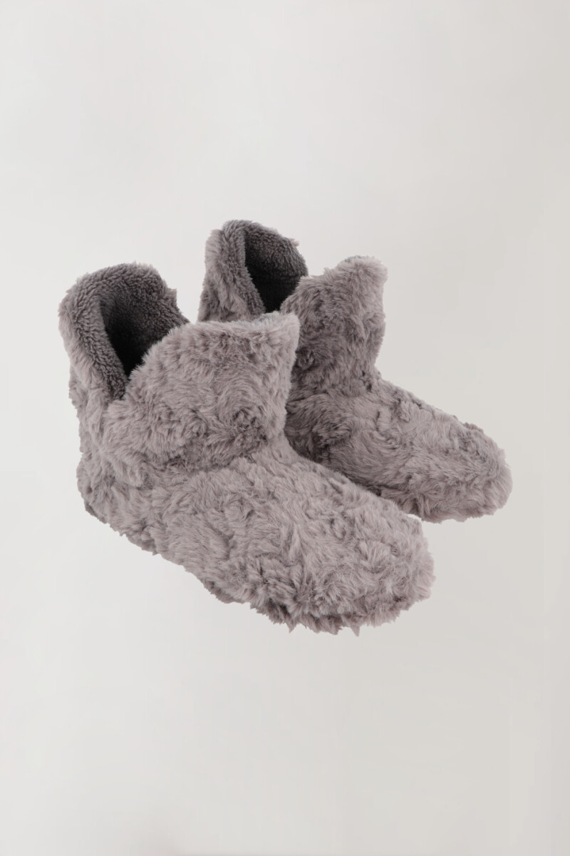 Bota sherpa Gris melange