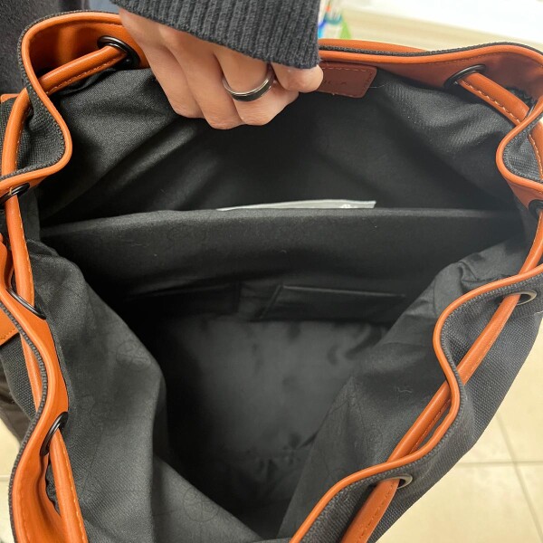 Mochila Praper negro con marrón Mochila Praper negro con marrón