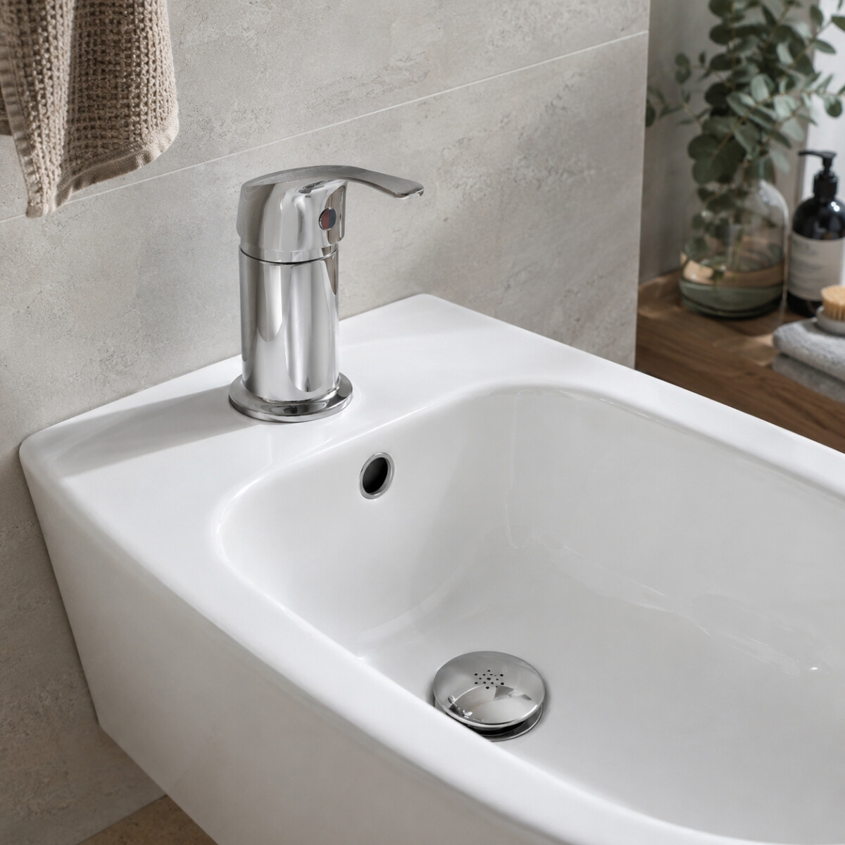 Grifería Monocomando de Bidet con Transferencia 35 mm Wico Grifería Monocomando De Bidet Con Transferencia 35 Mm Wico