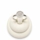 Anillo con circulo al centro de zirconias Anillo con circulo al centro de zirconias