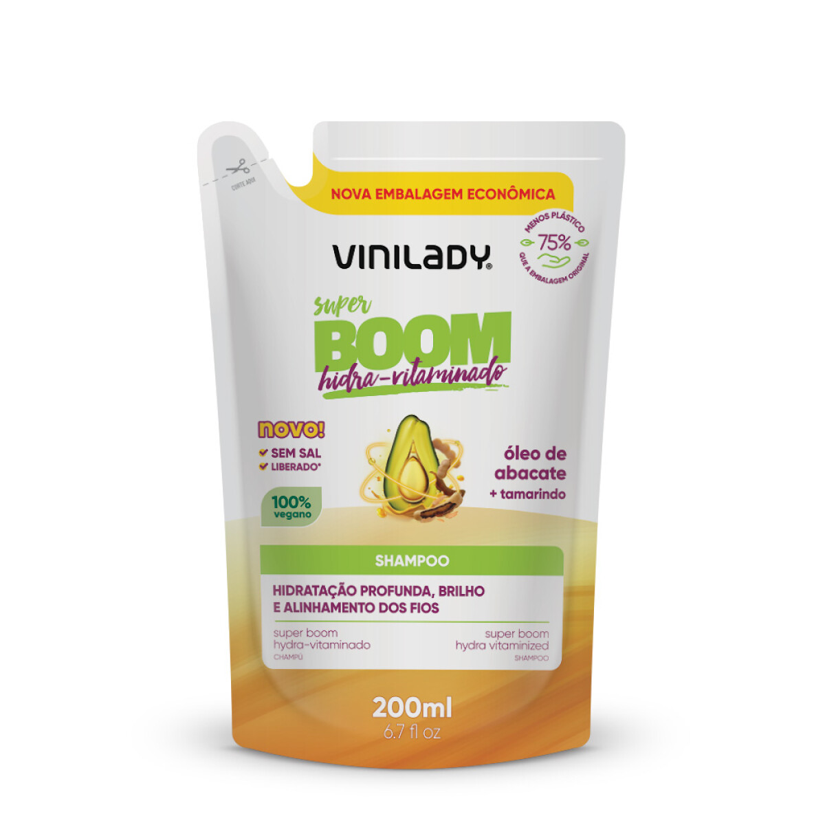 SHAMPOO VINI LADY SACHET 200 ML SUPER BOOM 