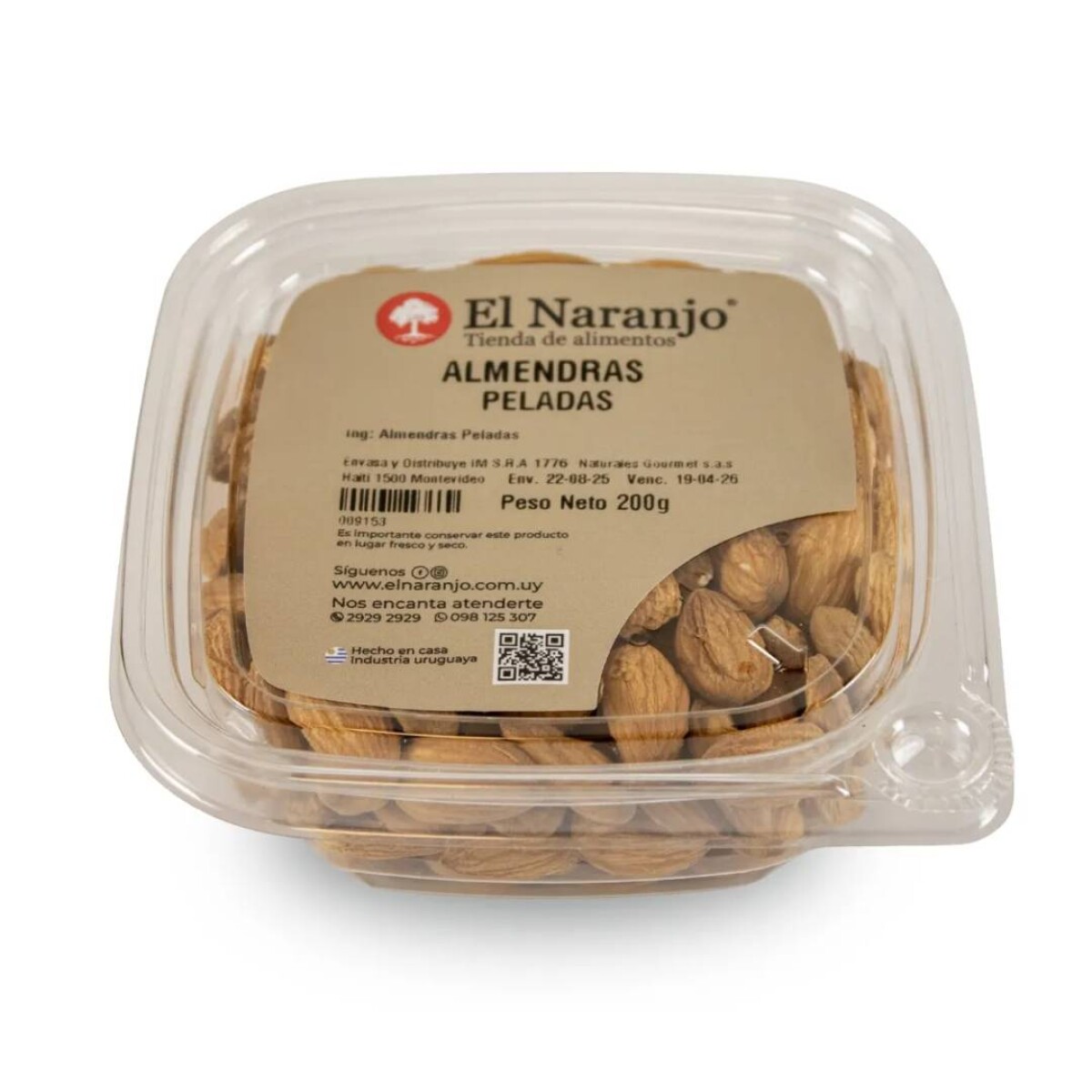 Almendras El Naranjo 200 Grs - Peladas 