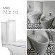 INODORO MOCHILA TAPA Y BIDET JUEGO DE LOZA MARINA BLANCO BLANCO