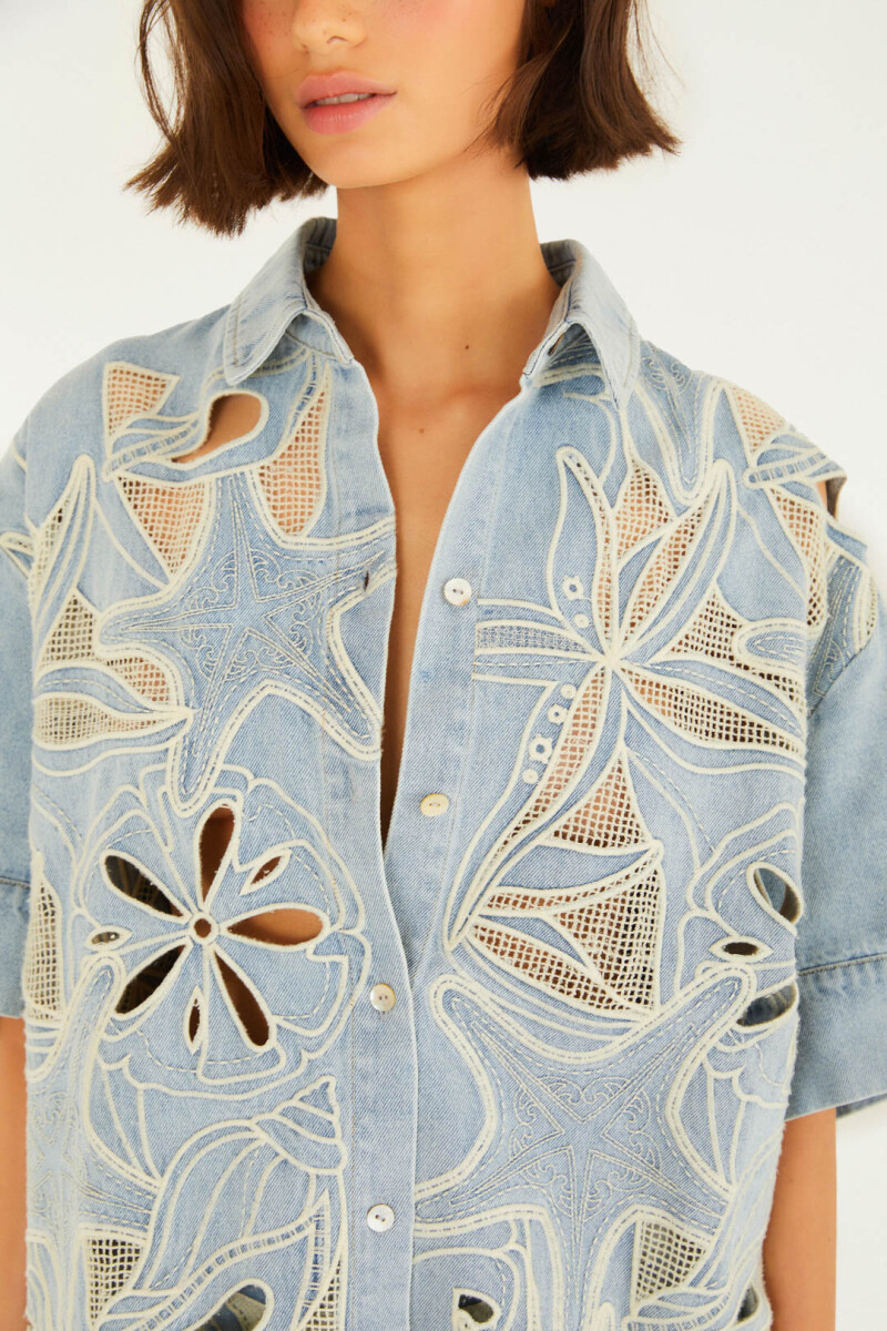 CAMISA DENIM Azul