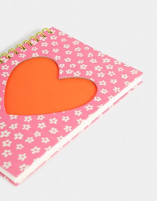 Anotadores Cuadernos y Memos Corazón Cuaderno A5 Calada Corazón - Combinacion Bicolor