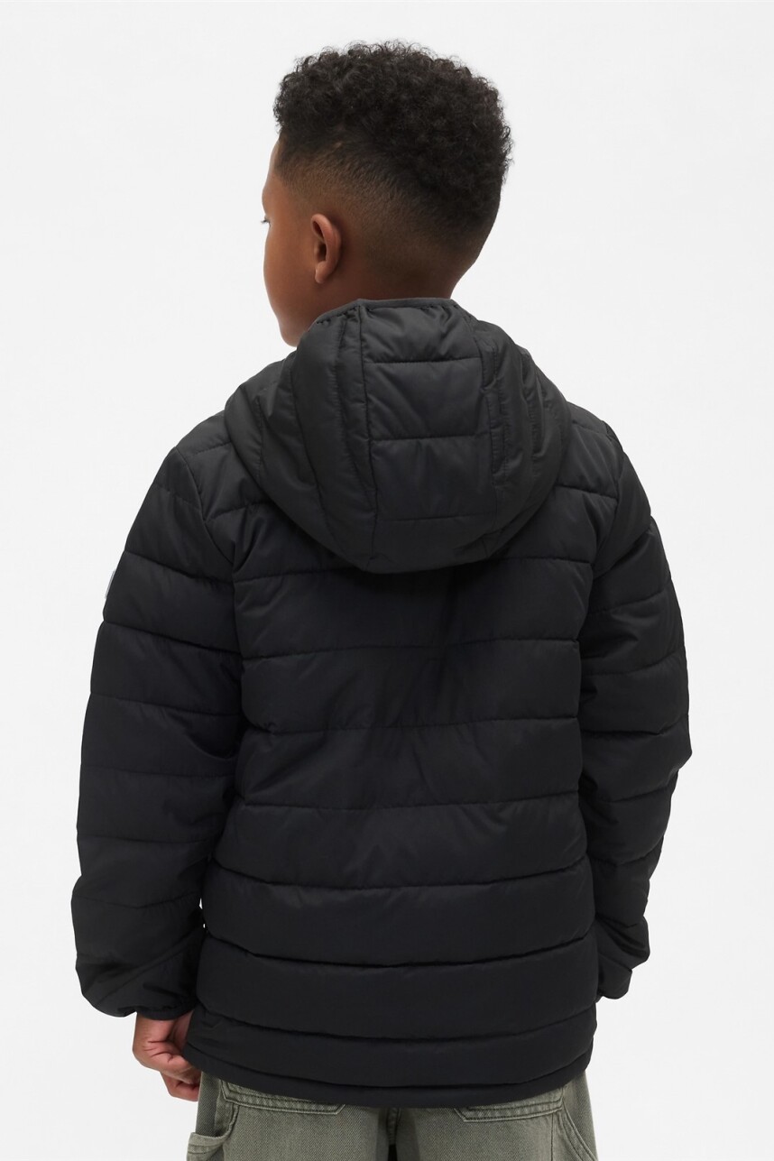 Campera Puffer Logo Gap Niño True Black V2