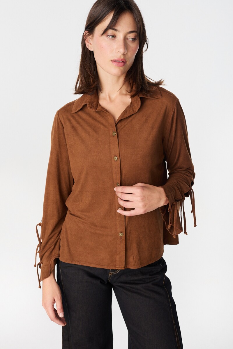 Camisa Ondulada Marron