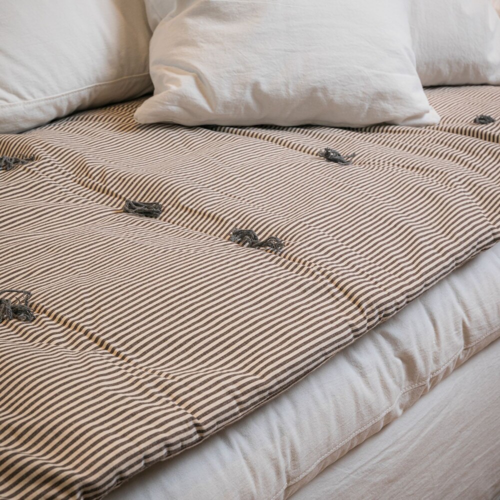 pillow para sofá, rayas grises pillow para sofá, rayas grises