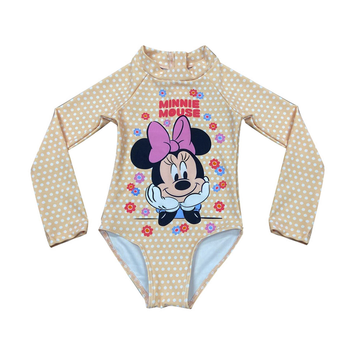 Malla Infantil Entera con Mangas Minnie Talle 2/6 
