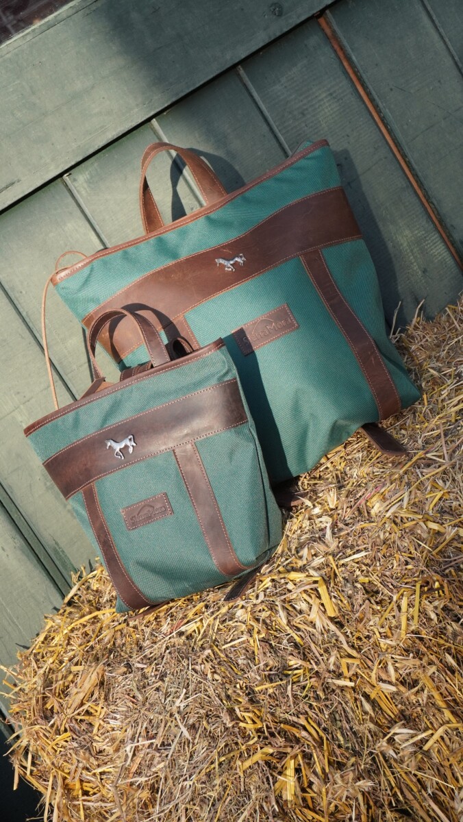 Mini Mustang Backpack - Chocolate / Verde Inglés 