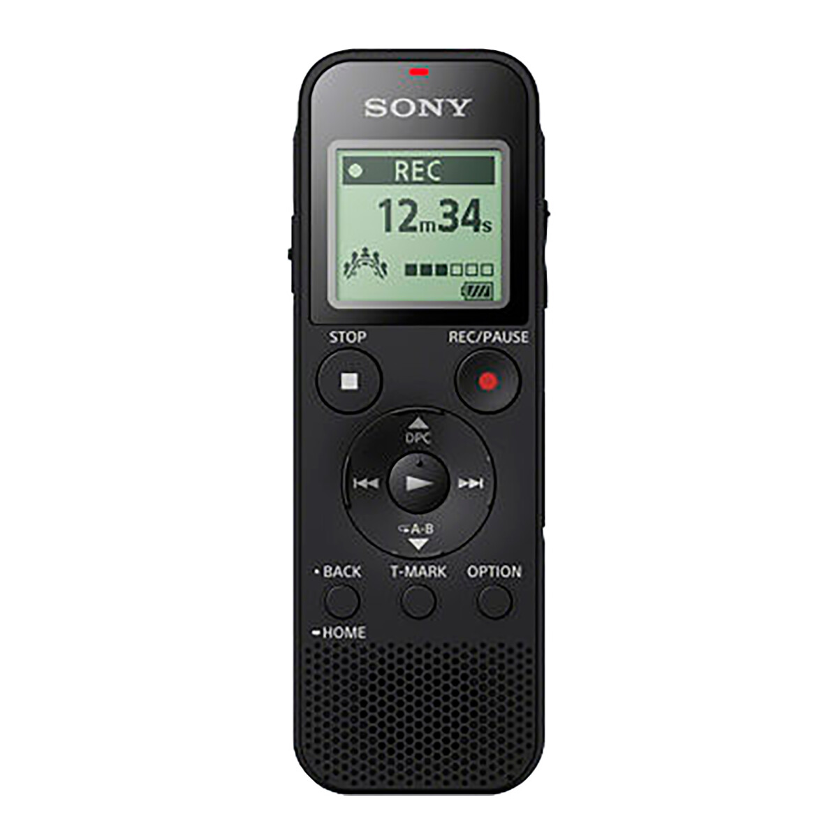 Sony - Grabador de Voz ICD-PX470 - 4GB. Conectividad Pc. Micrófono Estéreo. Negro. 