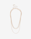 Collares Cortos Metal Collar Multicadenas - Dorado Oro Rosa