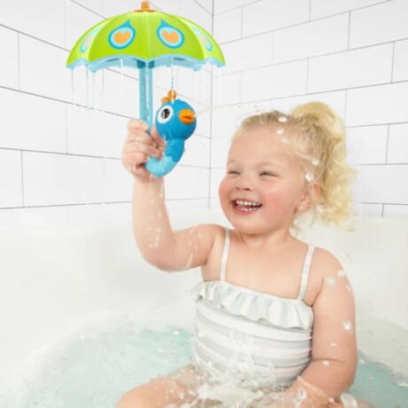 Fill n Rain Paeacock Umbrella Juego de baño Yookidoo Fill n Rain Paeacock Umbrella Juego de baño Yookidoo