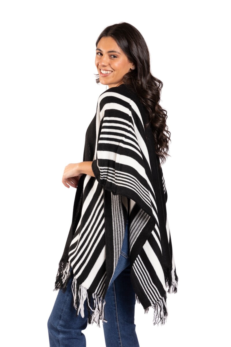 CHERRY RUANA - BLACK 