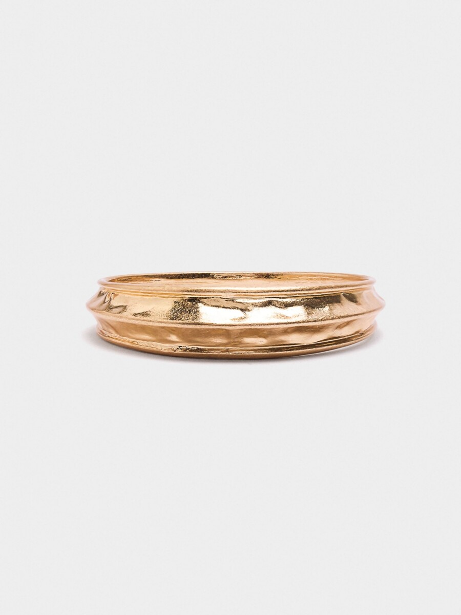 Pulsera Rígida Tubular dorado