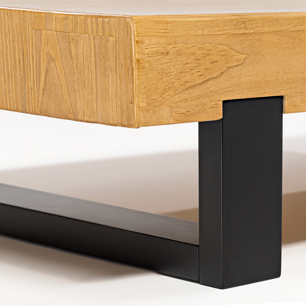 MESA RATONA DE CENTRO CON TAPA EN MADERA MACIZA MESA RATONA DE CENTRO CON TAPA EN MADERA MACIZA