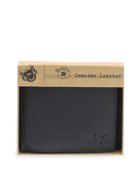 BILLETERA DE CUERO Negro