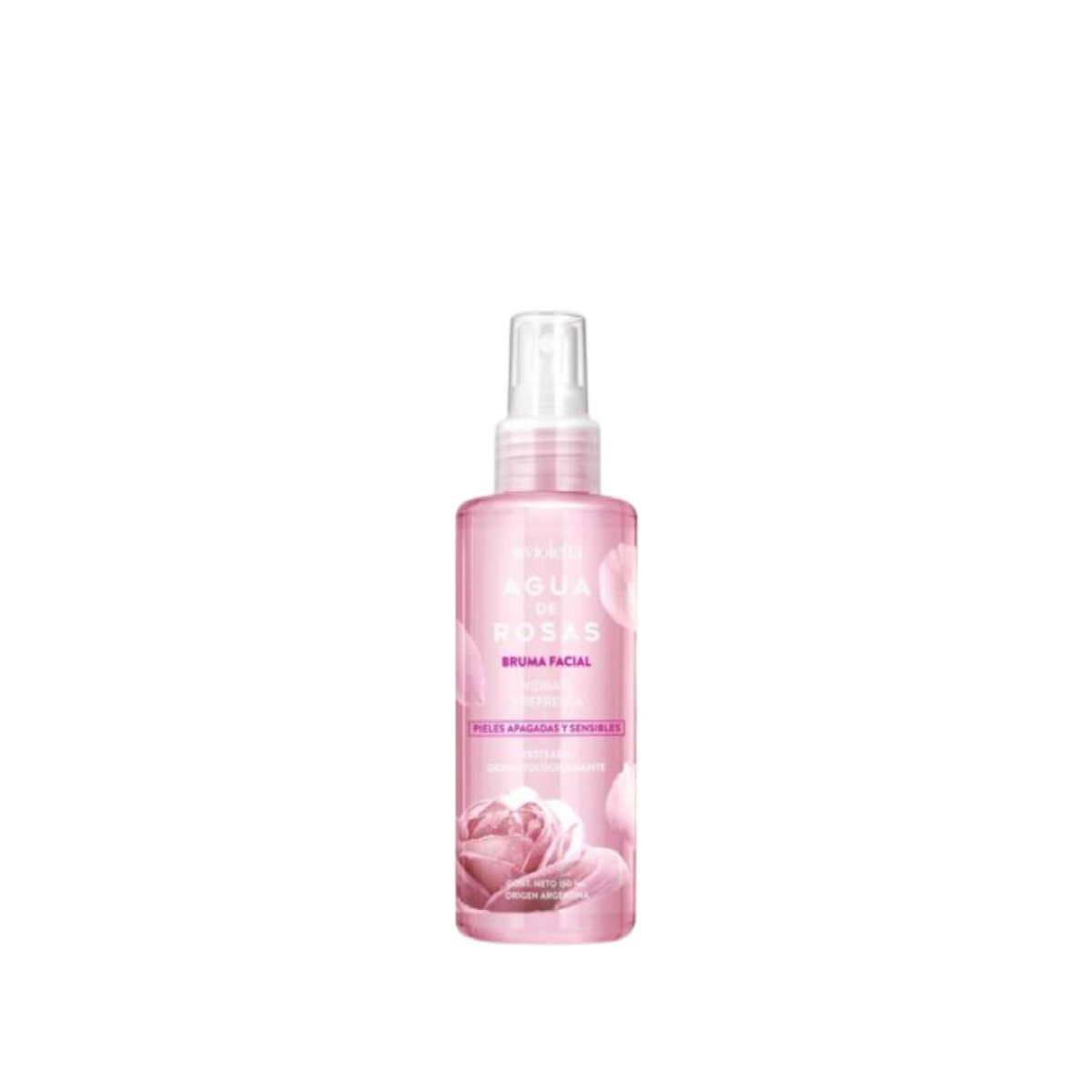 Bruma Facial Violetta Agua de Rosas Hidratante - 150 ml 