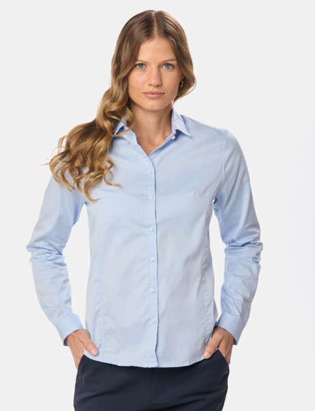 CAMISA LISA Celeste