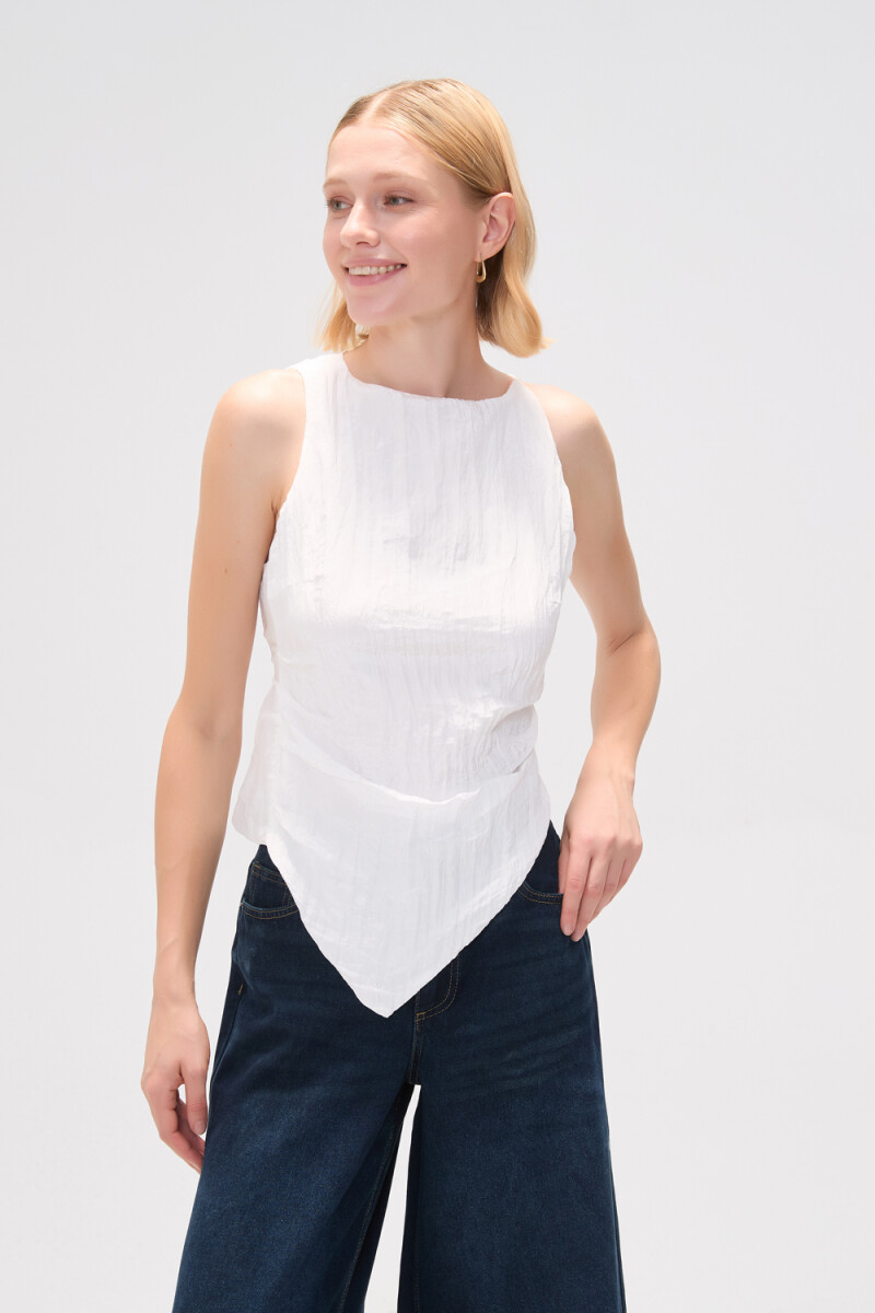 Tops Navi - Marfil / Off White 