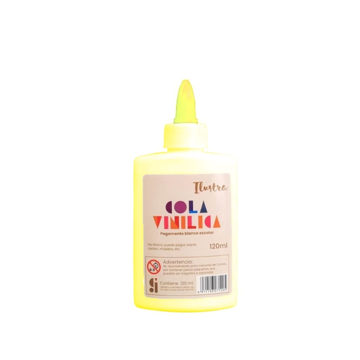 Cola Vinílica Escolar Ilustra 40 gr - Amarilla 