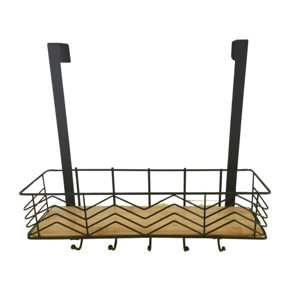 Perchero Para Puerta 5 Ganchos Organizador Ropero Ropa Con Estante Madera Imback Perchero Para Puerta 5 Ganchos Organizador Ropero Ropa Con Estante Madera Imback