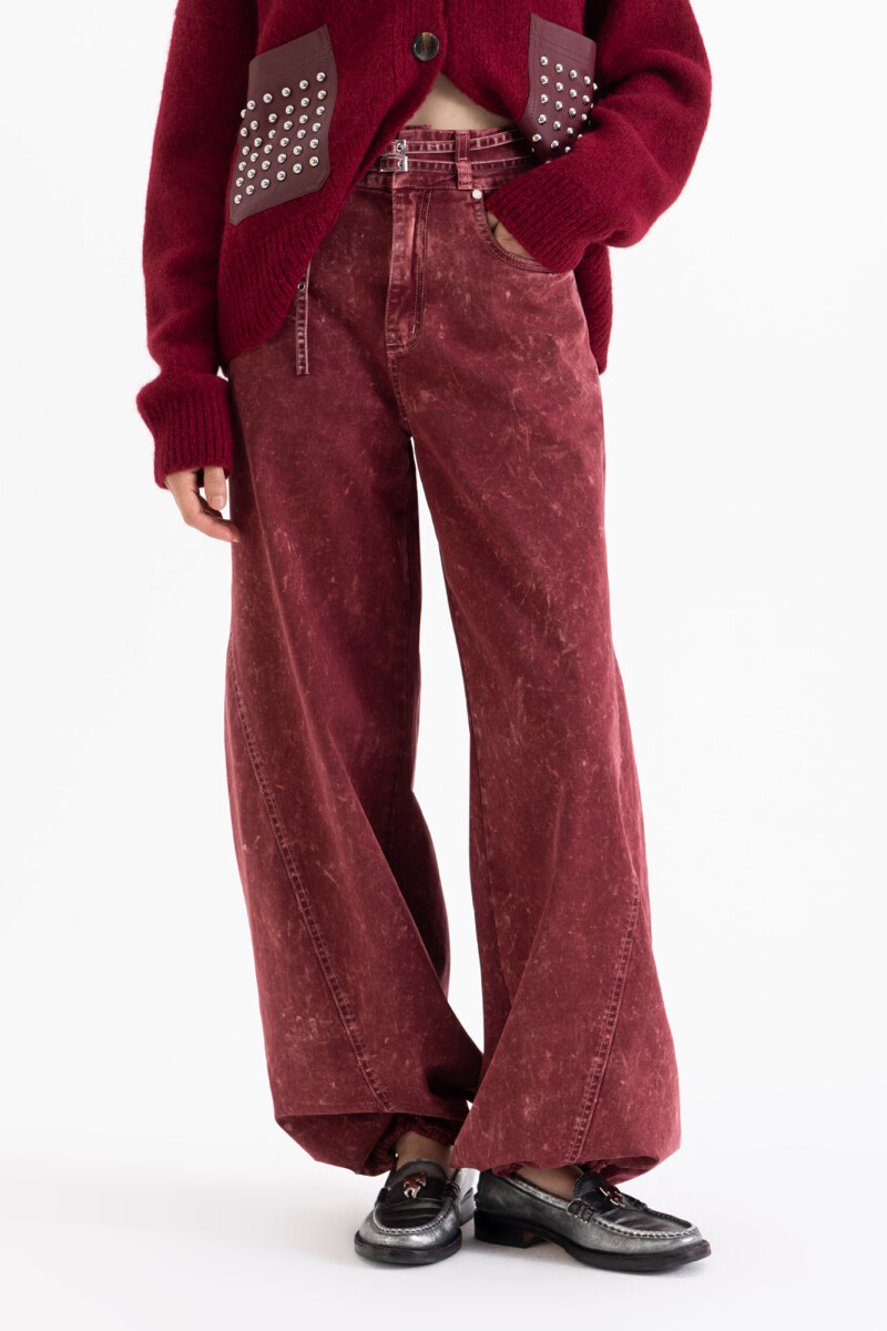 PANTALON GIGI Bordo