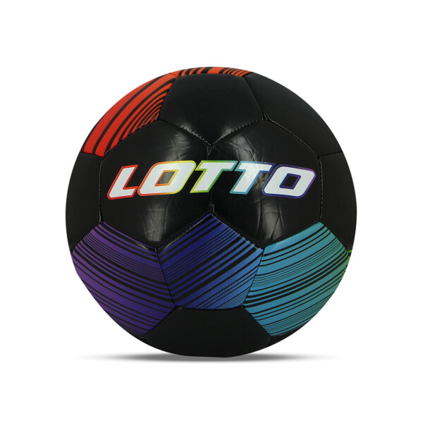 Lotto pelota soccer md size 5- negro/multicolor Negro-Multicolor