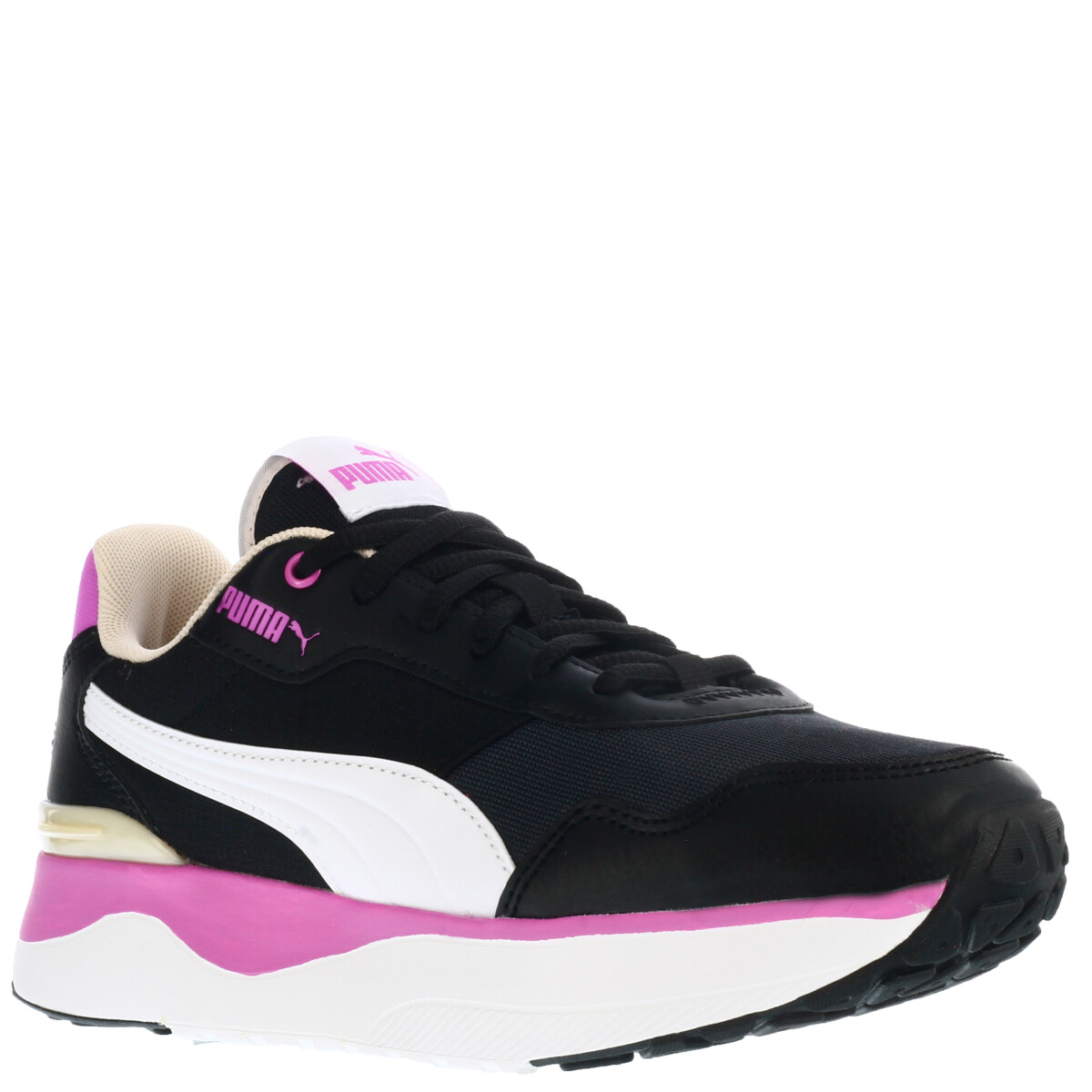 Championes de Mujer Puma R78 Voyage Wns - Negro - Violeta Malva - Blanco 