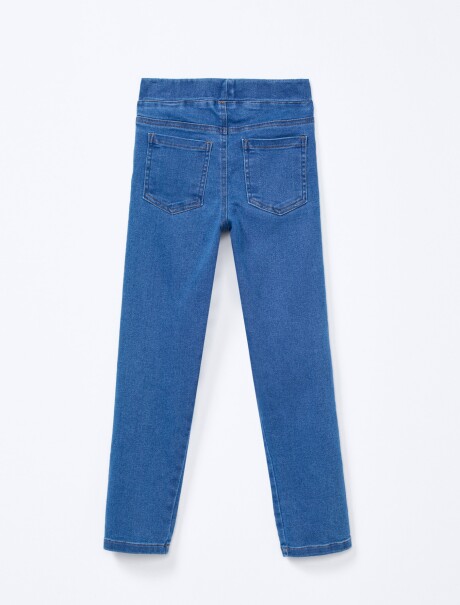 CALZA DE JEANS SKINNY AZUL