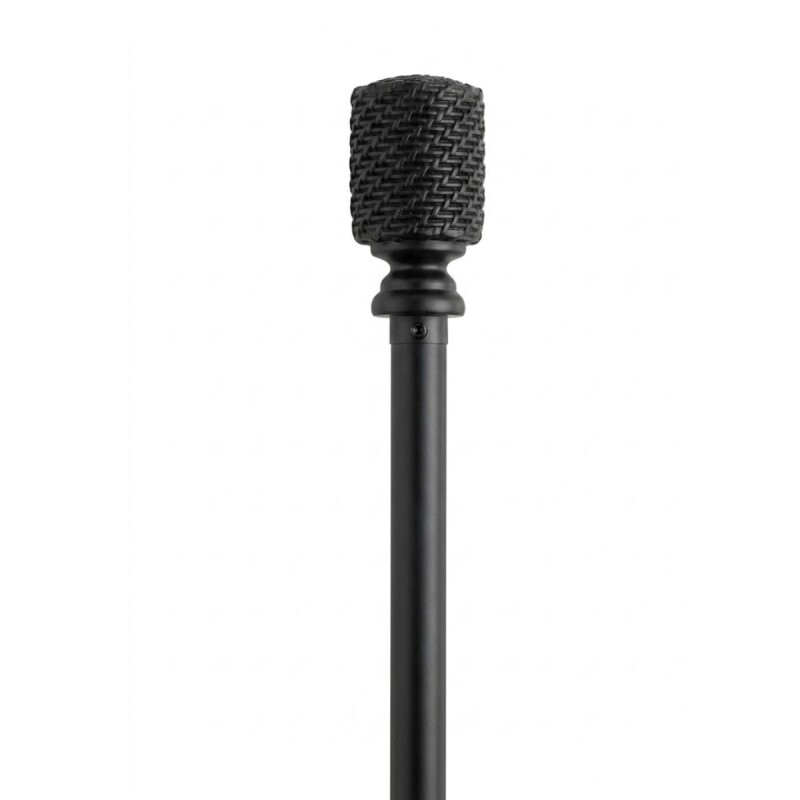 VARA METAL NEGRO P/CORTINA 218-304.8CM Unica