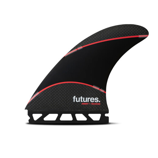 Quilla Futures Jordy Large Thruster L Black/Red Quilla Futures Jordy Large Thruster L Black/Red