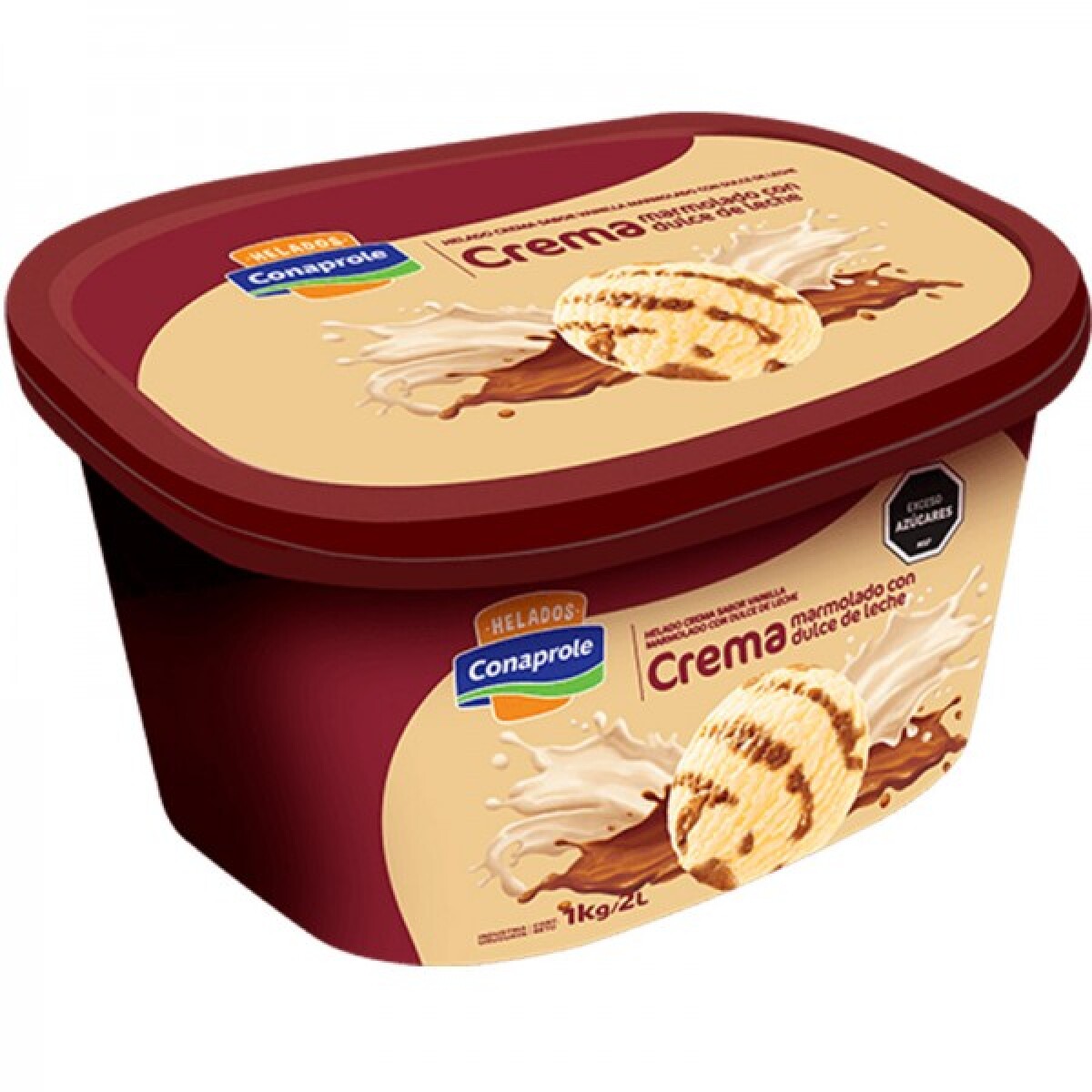 Helado de Crema Marmolada de Dulce de Leche Conaprole 2Lts 